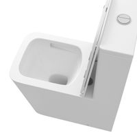 Унитаз напольный Grossman (610х365х825) безободковый,смыв торнадо,белый матовый с тонкой крышкой,2 места арт-GR-4418MSQ — фото 3, Напольные унитазы