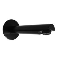 TSE001CMAT Излив из стены круглый СЕНА - 172 мм., ЧЕРНЫЙ МАТОВЫЙ — фото 1, Изливы