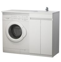 тумба Модерн 480 (Даллас-1100) напольная, белая без умывальника 480х480х858 MFR79602WT — фото 1, Комоды и тумбы для ванной комнаты