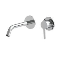 Смеситель для раковины, Fima Carlo Frattini, Snap, тип открывания воды-однорычажный, тип регулирования воды-керамический картридж, монтаж-настенный встраиваемый, отверстия для монтажа-2, вынос излива, мм-208, тип излива-неподвижный, донный клапан-есть (click-clack 1``1/4), металлическая пластина, внутренняя часть-необходимо заказать, цвет-хром арт-F3121WLX8CR — фото 1, Смесители для раковины