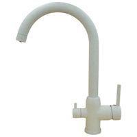 NAPOLI Смеситель д/кухни совмещенный с краном для питьевой воды, белый камень 32668 — фото 2, Смесители для кухни