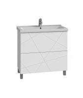 Тумба под раковину VIGO Geometry 2-80 напольная белый (tn.bsf.GEO.9696.80.2Y) — фото 1, Тумбы под раковину