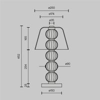 Настольный светильник Maytoni MOD555TL-L8G3K — фото 10, Настольные лампы