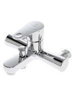 OneLife Полимерный смеситель для ванны с душ.гарнитуром, хром арт-P05-611cr — фото 2, Смеситель для ванны