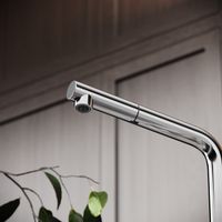 Смеситель для кухни SANCOS Spin с поворотным и вытяжным изливом, c краном для фильтрованной воды, цвет брашированный никель, арт. арт-SC4015BN — фото 5, Смесители для кухни