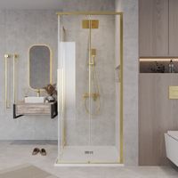 Товар: 1/2 душевого ограждения Grossman Galaxy 1/2.K33.01.12.32.00 (120х195) золото сатин,стекло прозрачное, 1 место - фото 4 1/2 душевого ограждения Grossman Galaxy 1/2.K33.01.12.32.00 (120х195) золото сатин,стекло прозрачное, 1 место — фото 4, Раздвижные душевые двери