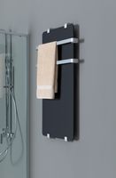 Полотенцесушитель электрический Allen Brau Infinity 140x44 с рейлингом 2.0 и креплением, серебро браш 00325625 — фото 6, Электрические полотенцесушители