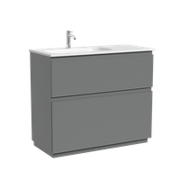 Тумба напольная SANCOS Folk Floor левая 995х445х850, c двумя ящиками оснащенными доводчиками, Ergraut soft, арт. арт-FL100FLES — фото 5, Тумбы под раковину