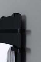 Полотенцесушитель электрический Allen Brau Infinity 120x44 с рейлингом 2.0 и креплением, черный матовый 00325638 — фото 10, Электрические полотенцесушители