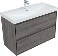 Тумба под раковину Aquanet Милан 100 дуб рошелье арт-00336375 — фото 10, Тумбы под раковину