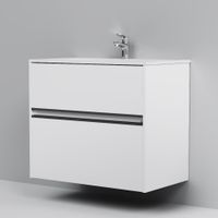 Sense, База под раковину, универсальная, 80 см, 2 ящика, цвет: белый глянец арт-M7BFUX0802WG — фото 3, Тумбы под раковину