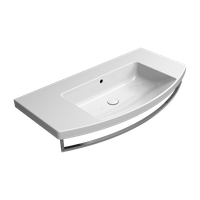 раковина подвесная/встраиваемая NORM 100x52 белый арт-8643111 — фото 3, Раковины подвесные