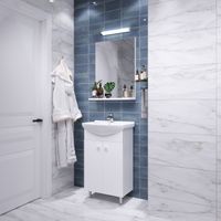 Товар: Комплект Grossman "ЭКО-60" 3 в 1 2-х дверн. белый, 2 места арт-106051-2 - фото 2 Комплект Grossman "ЭКО-60" 3 в 1 2-х дверн. белый, 2 места арт-106051-2 — фото 2, Комплекты мебели для ванной