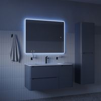 Зеркало с подсветкой IDDIS Uniq 3 в 1, два навеса, 100/80 см арт-UNI1080i98 — фото 1, Зеркала в ванную комнату