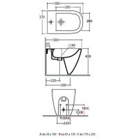 Товар: Биде GLOBO STOCKHOLM Напольное приставное с одним отверстием цвет белый LA009BI - фото 3 Биде GLOBO STOCKHOLM Напольное приставное с одним отверстием цвет белый LA009BI — фото 3, Биде напольные