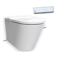 Товар: Унитаз HATRIA H-SMART Y9D401 напольный приставной безободковый с крышкой-биде цвет белый - фото 1 Унитаз HATRIA H-SMART Y9D401 напольный приставной безободковый с крышкой-биде цвет белый — фото 1, Умные унитазы