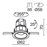 Товар: Встраиваемый светильник Technical DL057-7W3K-W - фото 20 Встраиваемый светильник Technical DL057-7W3K-W — фото 20, Точечные светильники