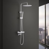 Душевая система с термостатом Timo Saona SX-2380/16 белый матовый — фото 2, Душевые системы