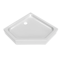 ПД28 Поддон низкий пятиугольный 90х90 в комплекте арт-Щ0000052850 — фото 1, Акриловые душевые поддоны