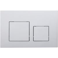 Кнопка смыва Veconi FLUSH V4, FLV4-C, 240х162х10, пластик, хром глянец — фото 1, Кнопки смыва