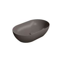 раковина накладная PURA 60x37 без перелива коричневый матовый арт-883416 — фото 2, Раковины накладные