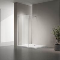 Душевая перегородка Veconi Korato KR-72, 700x2000, хром, стекло прозрачное KR72-70-01-C8 — фото 1, Душевые перегородки