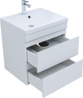 Тумба с раковиной Aquanet Нота new 58 цв.белый глянец 00335870 — фото 5, Тумбы с раковиной