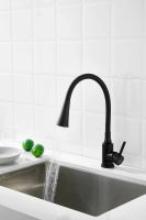 Смеситель для кухни с гибким изливом и режимом душ BELZ , черный арт-B74810-7 — фото 5, Смесители для кухни