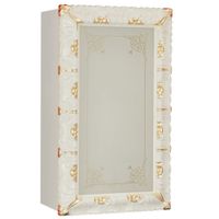 Товар: BELLA Витрина подвесная, стекл.дверь DX L58,5xh99xP25 cm, стекло матовое с декором, Avorio Dorato 21254 - фото 1 BELLA Витрина подвесная, стекл.дверь DX L58,5xh99xP25 cm, стекло матовое с декором, Avorio Dorato 21254 — фото 1, Шкафы для ванной