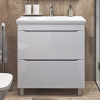 Тумба под раковину VIGO Grani 80 напольная белый (203) — фото 2, Тумбы под раковину