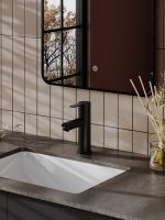 Agger Easy смеситель для раковины однорычажный, черный матовый арт-A3102144 — фото 3, Смесители для раковины