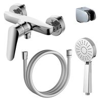 Смеситель для душа AZARIO CAMPO с ручным душем, керамический картридж, хром арт-AZ-KX338275C — фото 6, Смеситель для душа