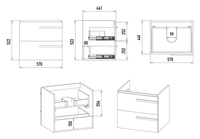 Тумба под раковину арт-П-Нен-09060-012Я — фото 5, Тумбы под раковину