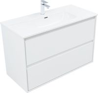 Товар: Тумба с раковиной Aquanet Милан 100 цв. белый глянец 00340155 - фото 7 Тумба с раковиной Aquanet Милан 100 цв. белый глянец 00340155 — фото 7, Тумбы с раковиной