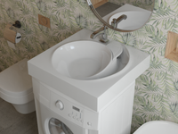 Раковина на стиральную машину QoPP 60 арт-4627173210140 — фото 5, Раковины на стиральную машину