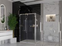 Боковая стенка Ambassador Intense (110х200) хром,стекло прозрачное,1 место арт-110IX — фото 2, Боковые стенки