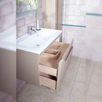 Тумба под раковину подвесная Бриклаер Брайтон бежевый, 70 см 4627125415814 — фото 6, Тумбы с раковиной