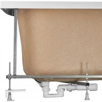 Монтажный комплект для ванны ИБИЦА XL 160х100 см. (рама, слив-перелив с сифоном, крепеж к стене, кре 1WH112427 — фото 1, Ванны и комплектующие