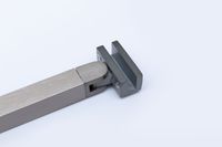 Держатель стекла Allen Brau Priority 3.31102.BA серебро браш — фото 3, Комплектующие для душевых ограждений