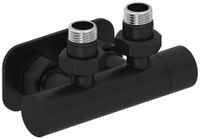 Вентиль Вентиль Сунержа 2х1/2" угловой скрытый-скрытый EU50 Матовый чёрный арт-31-1416-1234 — фото 3, Комплектующие для полотенцесушителей