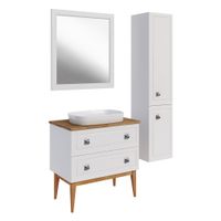 Комплект мебели для ванной Каталина 80 "White" 120971 — фото 1, Готовые комплекты для ванной комнаты