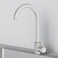 F85B07111 X-Joy S, смеситель для кухни с С-изливом, сатин — фото 5, Смесители для кухни