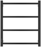 Полотенцесушитель электрический Стилье Формат 26 600х500 левый Матовый чёрный арт-31527-6050 — фото 1, Электрические полотенцесушители