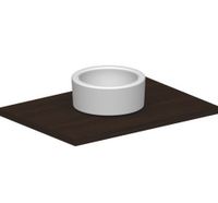 Раковина Scarabeo GIOVE накладная без перелива без отверстий цвет белый арт-8034 — фото 1, Раковины накладные