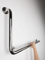 Поручень настенный Г-образный. 600*600 мм, R, арт-POR-0000007 — фото 3, Поручни для ванной