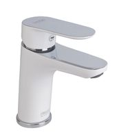 Смеситель для раковины Fiore KEVON CHIC , хром/белый арт-81WX8123 — фото 1, Смесители для раковины