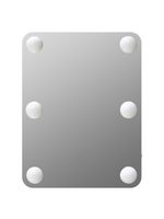 Товар: Зеркало гримерное настольное (6 LED ламп) 330х430 ЗГП55 - фото 1 Зеркало гримерное настольное (6 LED ламп) 330х430 ЗГП55 — фото 1, Зеркала в ванную комнату