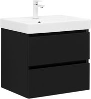Товар: Тумба с раковиной Aquanet Вега 2.0 60 2 ящ. цв.черный (раковина Flat) 00344764 - фото 1 Тумба с раковиной Aquanet Вега 2.0 60 2 ящ. цв.черный (раковина Flat) 00344764 — фото 1, Тумбы с раковиной