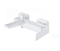 Смеситель на борт ванны Fiore KUBE 100BB8551, белый — фото 1, Смесители на борт ванны