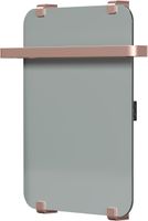 Полотенцесушитель электрический Allen Brau Infinity 60x44 с рейлингом 2.0 и креплением, медь браш 00325649 — фото 2, Электрические полотенцесушители